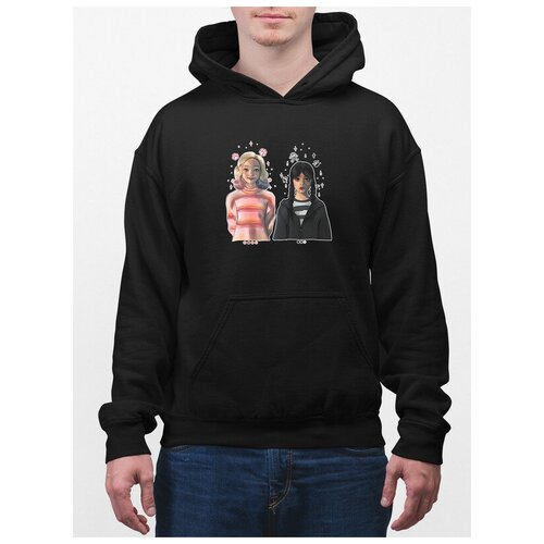 фото Худи унисекс сувенирshop "wednesday/уэнсдэй/венсдей" черное m сувенир shop