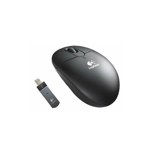 Мышь беспров. Logitech Cordless Optical Mouse Black, USB (OEM) (M-RR95)