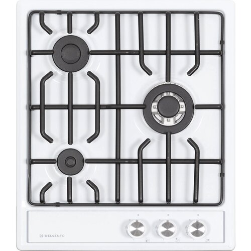 DELVENTO Встраиваемая варочная панель Газ 45 см 3 конфорки белый цвет 1442000₽