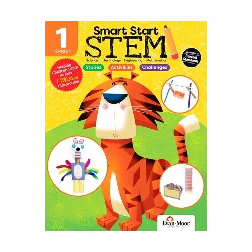 Evan-Moor Smart Start STEM Grade 1. Activity Book Hands-on STEM Activities and Critical Thinking Skills