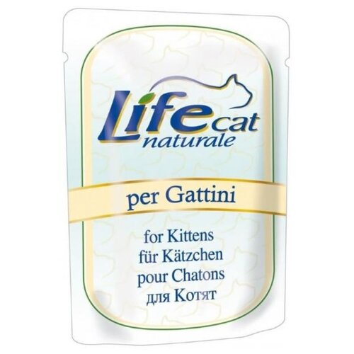 Влажный корм для котят LifeCat с курицей 70 г (кусочки в желе)