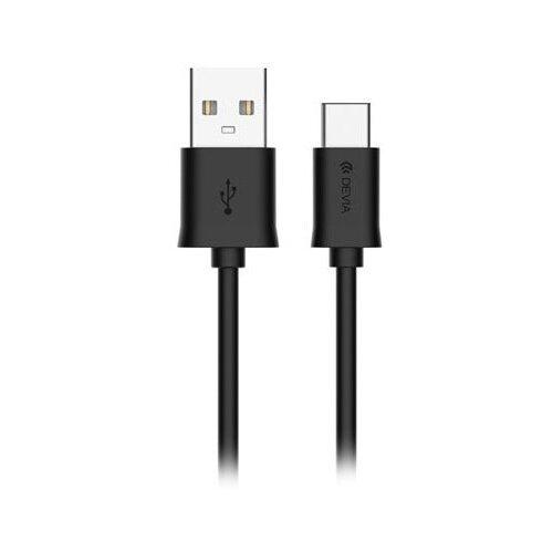 Кабель Devia Smart USB - USB Type-C, 1 м, черный кабель devia smart usb usb type c 1 м черный