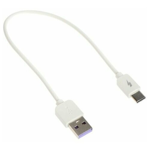 Кабель Exployd EX-K-1392, Type-C - USB, 2.4 А, 0.25 м, силиконовая оплетка, белый дата кабель exployd usb type c круглый белый 2м classic ex k 491