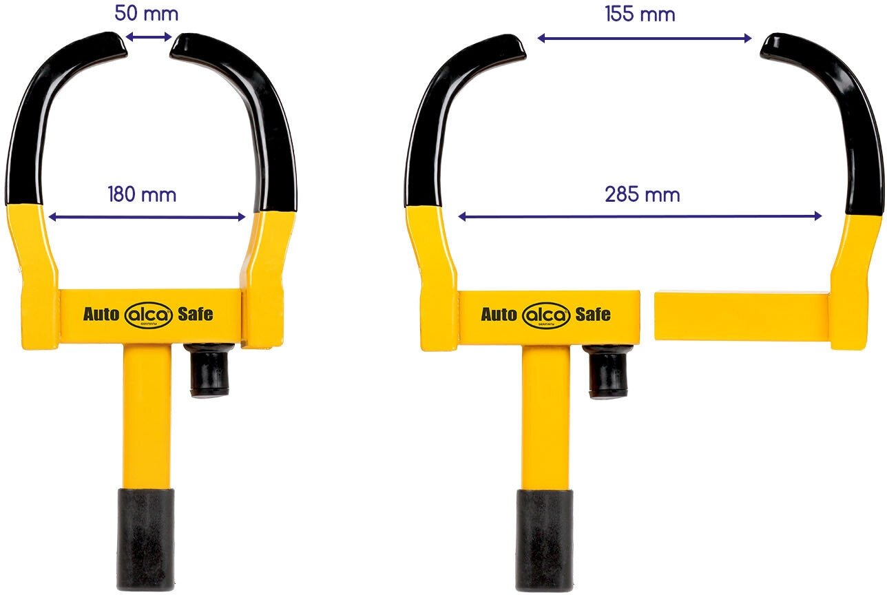 Противоугонное устройство, Блокировщик колес расширяемый, 3 ключа защиты , 475 x 235/350 x 70mm