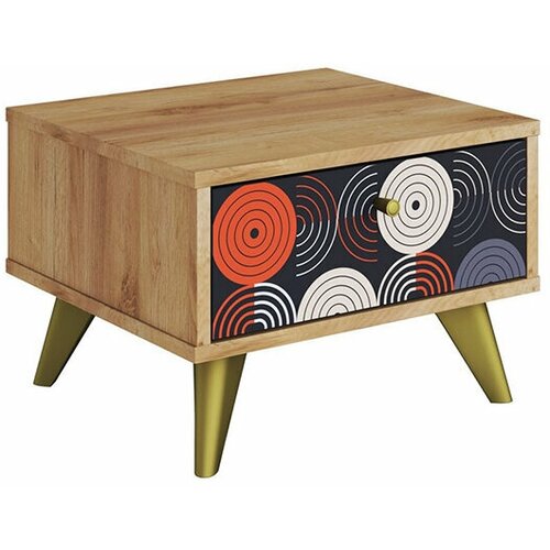 Тумба МК Стиль Фьюжн vinil / дуб крафт золотой 44х39.7х30.4 см