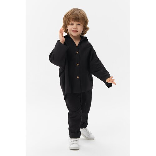 фото Брюки на резинке bug lovers, черный, размер 98