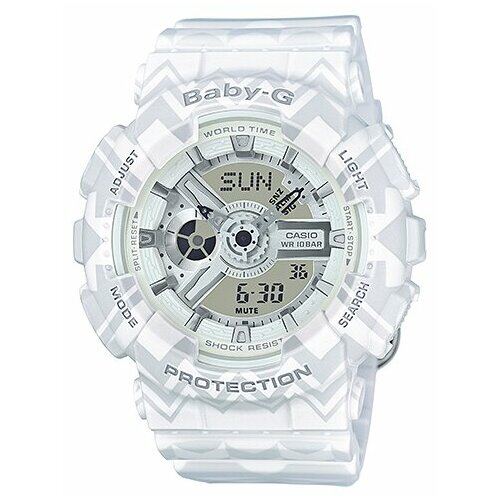 Наручные часы CASIO Baby-G BA-110TP-7A, белый, серый