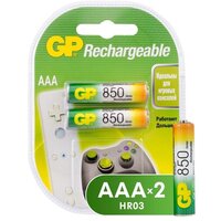 Аккумулятор GP 850mAh AAA/НR03 NiMh бл/2шт