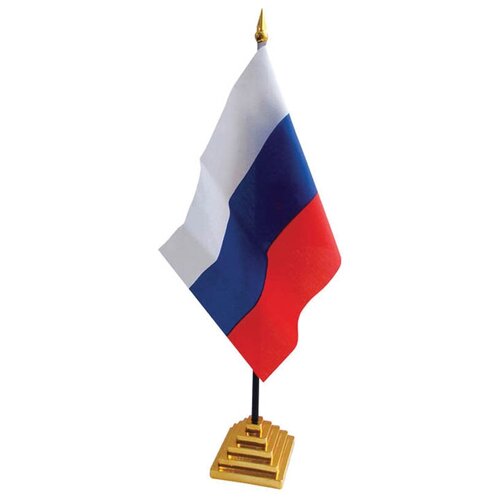 Флаг настольный "Россия" ArtSpace, пластик. подставка, 4 штуки