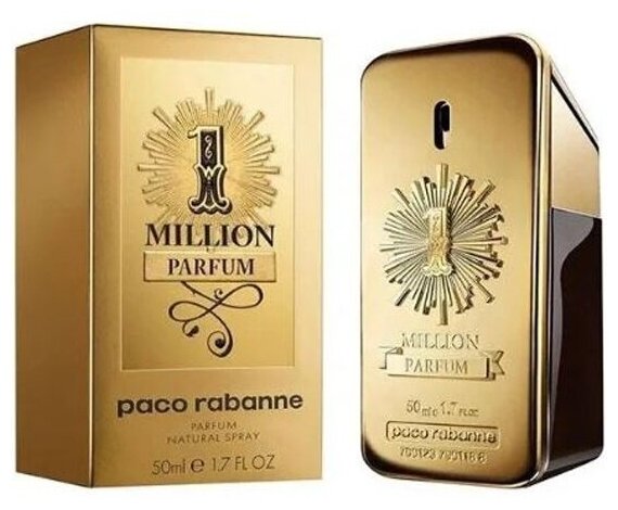 Мужская парфюмерная вода Paco Rabanne 1 Million, 50 мл