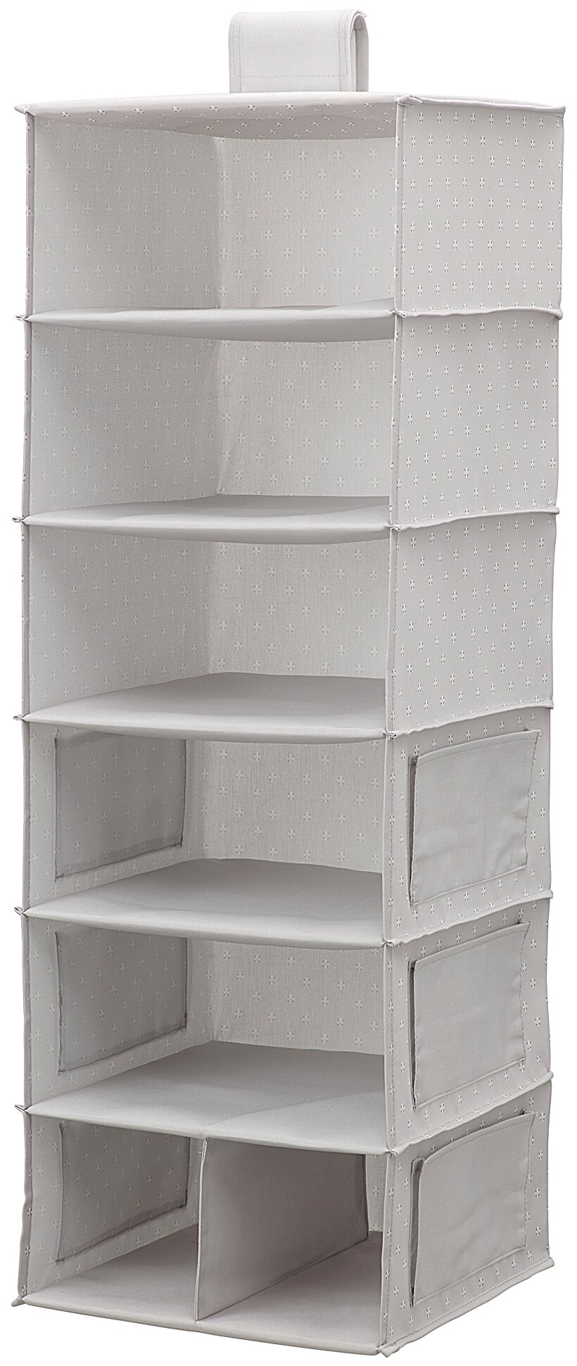 Органайзер аксессуары ИКЕА подвесной для шкафа БЛЭДДРАРЕ, 7 отделений, 30х30х90 см, серый с рисунком