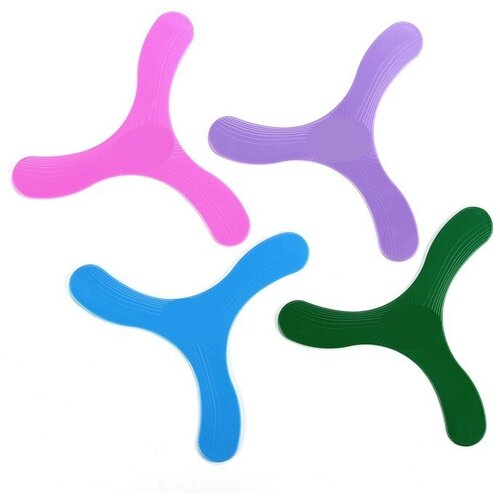 Бумеранг трехлопастной 23 х 23 см пластик микс 200₽