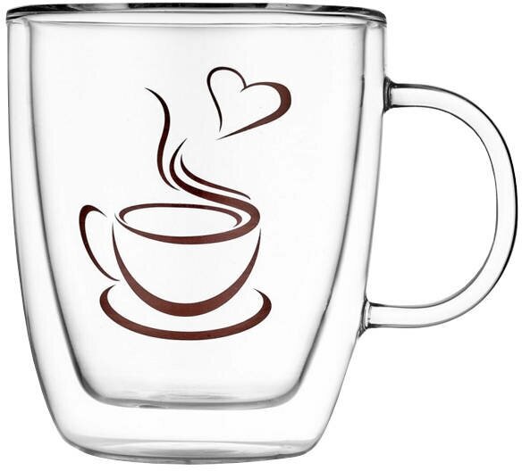 Термокружка с рисунком Lovely Coffee, 350мл