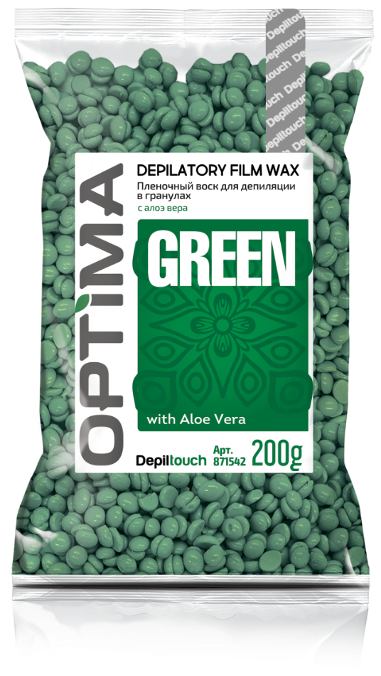 Воск в гранулах «GREEN» Depiltouch OPTIMA, 200 гр