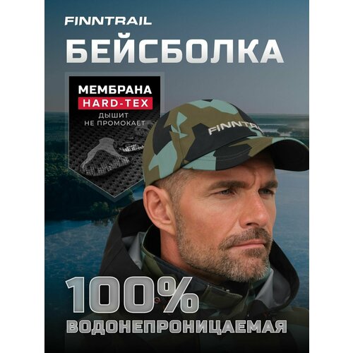 фото Бейсболка finntrail, размер one size, хаки