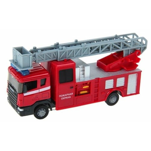 Пожарный автомобиль Autogrand Scania Fire с лестницей (10832-11/34203) 1:48 красная