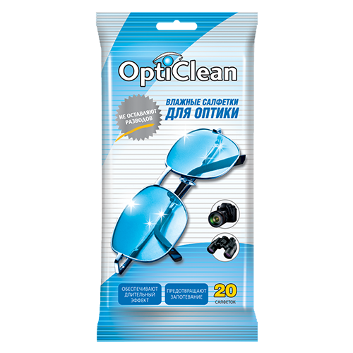 Салфетки для электроники Opti Clean для оптики 20 шт. салфетки безворсовые профессиональные kimwipes kimtech для оптики линз фотоаппаратов очков смартфонов часов маникюра 280 шт