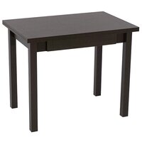 Стол обеденный Боровичи-Мебель раскладной с ящиком венге 90х60х75 см