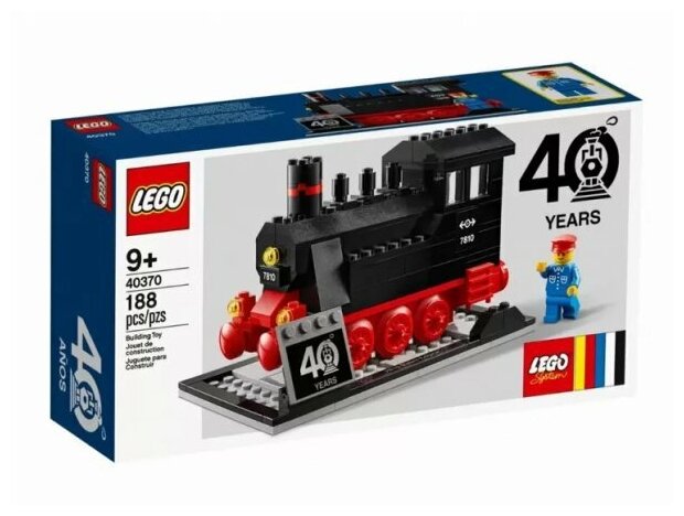 Конструктор LEGO 40370 Железная дорога LEGO: 40-летний юбилей