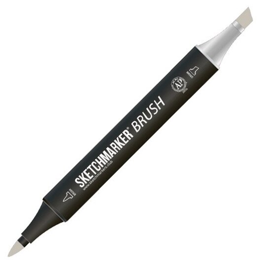 Маркер Sketchmarker Brush двухсторонний на спирт.основе цв.WG7 Теплый серый 7