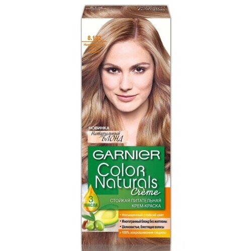 garnier color naturals крем краска для волос 8 132 натуральный светло русый 6 шт Краска для волос Garnier Color Naturals, 8.132, Натуральный светло-русый (C5431075/C5431074/C5431029)