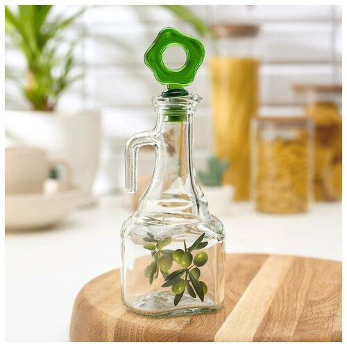 Бутыль стеклянная для соуса и масла Олива 275 мл 655₽