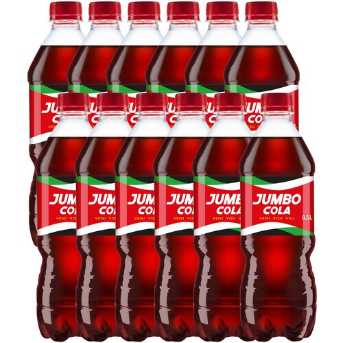 Газированный напиток Jumbo Cola, 0.5 л, пластиковая бутылка, 12 шт.