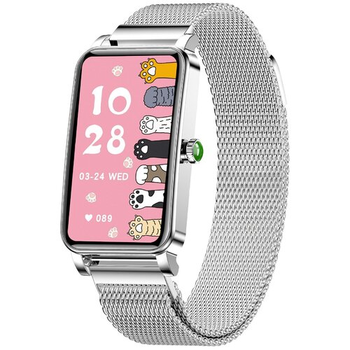 Умные часы женские серебряные ZDK ZX19 340200₽