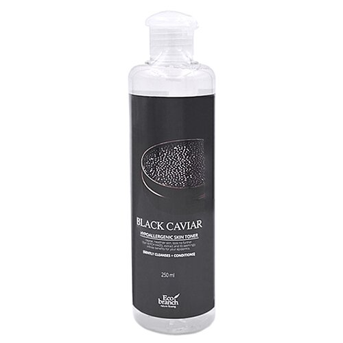 [Eco Branch] Тонер для лица с экстрактом черной икры Nature Flowing Black Caviar Toner, 250 мл