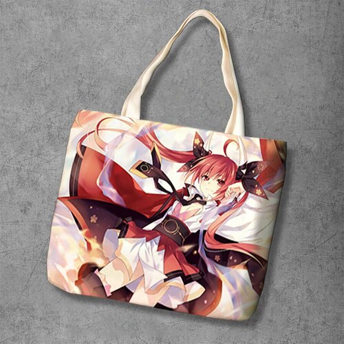 фото Сумка шоппер anime dakimakura, фактура рельефная, мультиколор