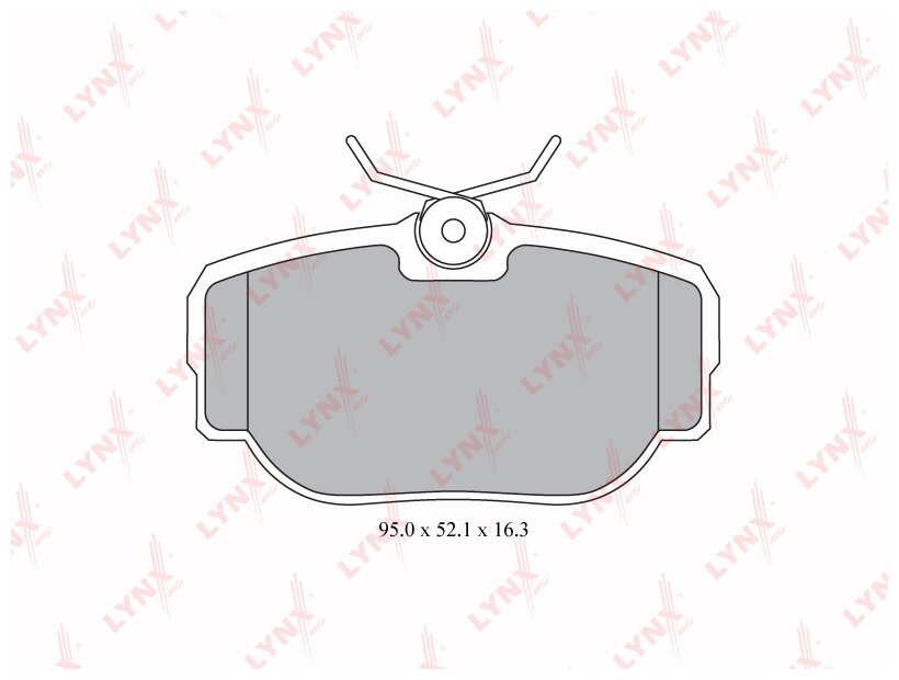 Колодки тормозные дисковые зад LYNXauto BD-5008