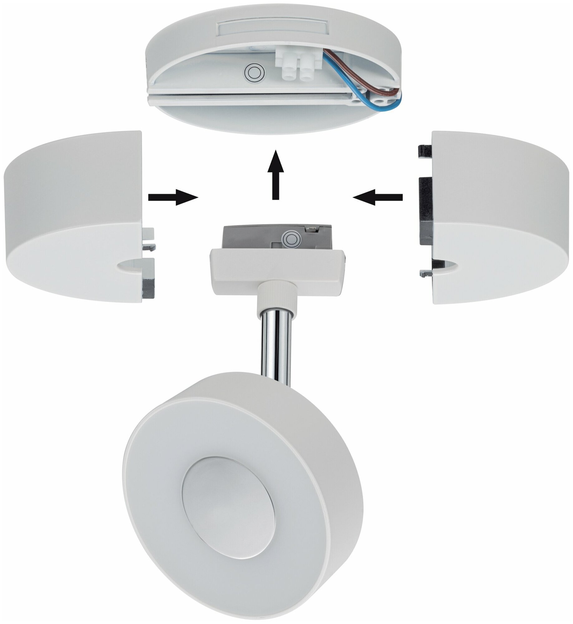 Крепеж для светильника Paulmann Base Шинная система URail макс.50Вт 230В Белый матовый Пластик 96821 - фотография № 3