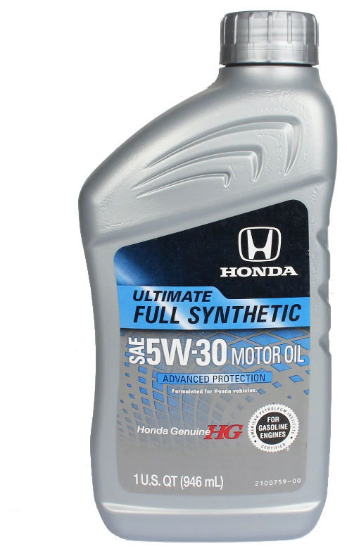 Масло моторное HONDA 5W30 ULTIMATE 100% SYNT (0,946л) Арт. 08798-9139