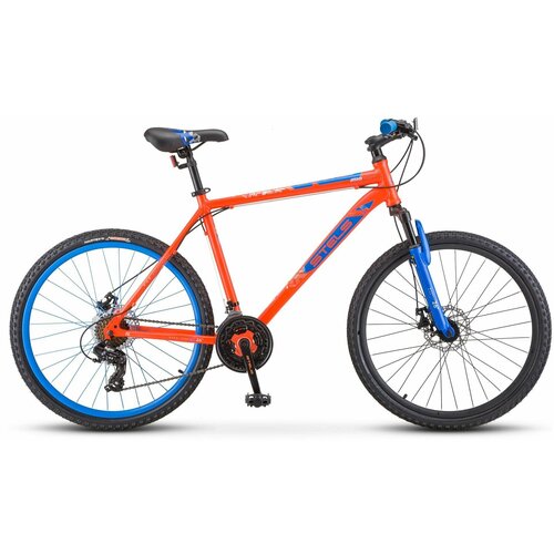 Велосипед STELS Горный Navigator-500 MD 26 F020 16 красный/синий цвет женский велосипед rush hour 26 lady 515 disc st красный рама 15 21 скорость