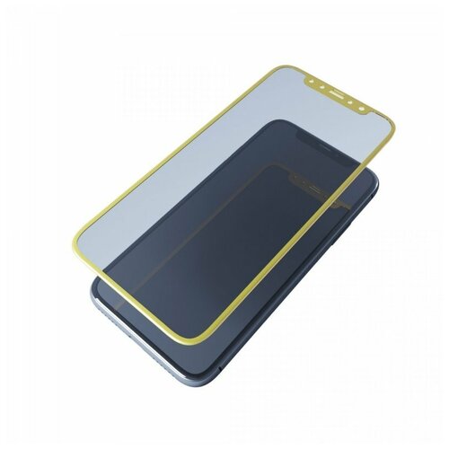 Противоударное стекло 2D для Samsung J327 Galaxy J3 Prime (полное покрытие) золото