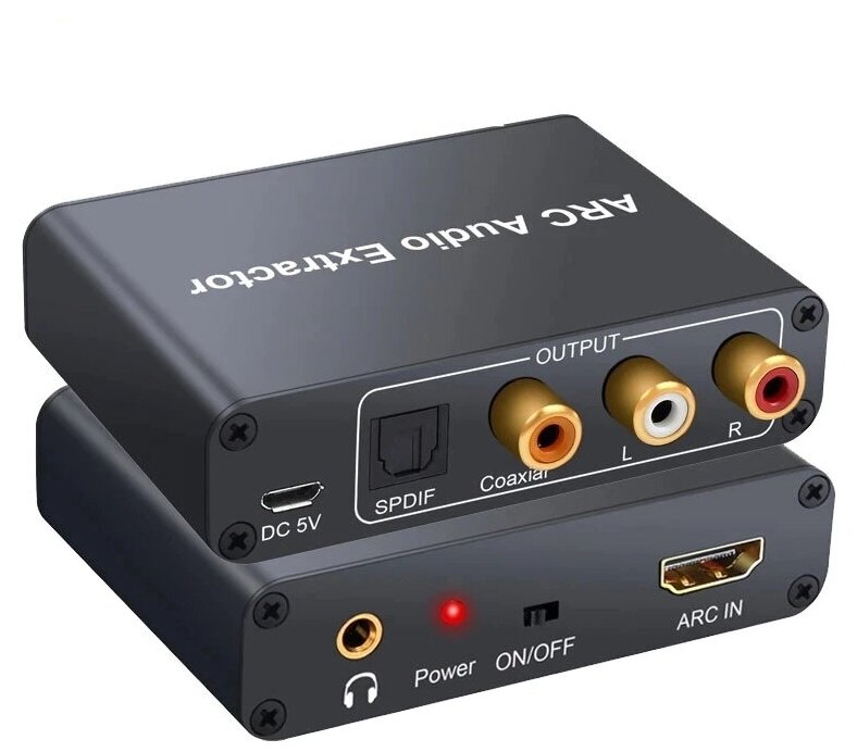 HDMI ARC экстрактор (конвертер аудио 5.1) Neoteck DAC033 (SPDIF/Coaxial/RCA/3.5мм)