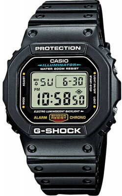 Наручные часы CASIO G-Shock DW-5600E-1, черный, серый