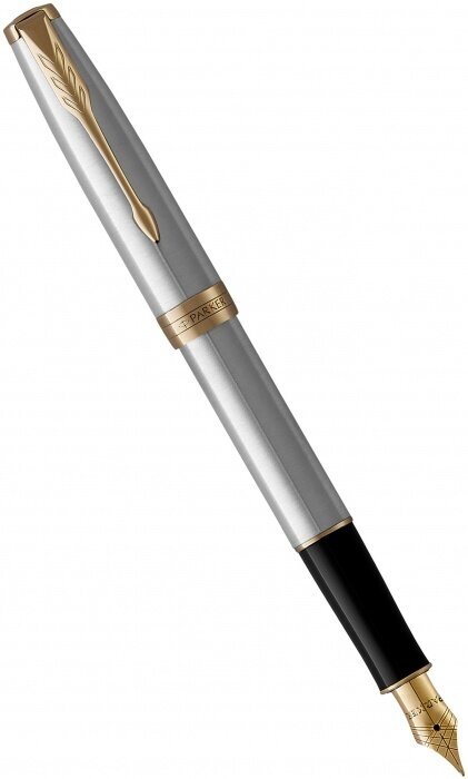 Parker 1931505 Перьевая ручка parker sonnet core f527, stainless steel gt (перо m)