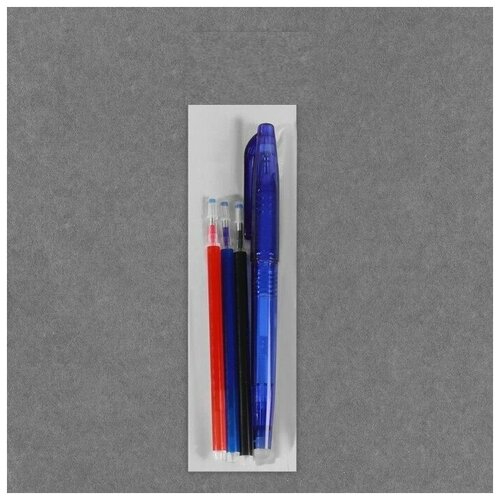 Ручка для ткани термоисчезающая, с набором стержней из 4 цветов