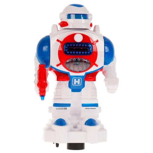 Робот Технодрайв Супербот K746-H01097-RS, белый робот трансформер технодрайв супербот 1901l093 rs оранжевый