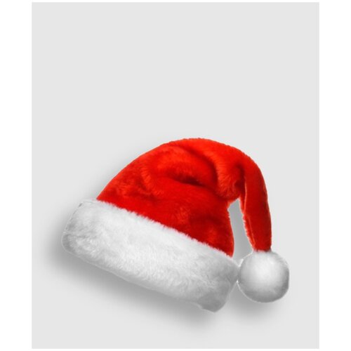 фото Новогодняя шапка, новогодний красный колпак, шапка деда мороза, карнавальный головной убор без бренда