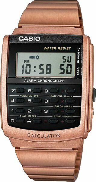 Наручные часы CASIO Vintage 282, золотой, коралловый