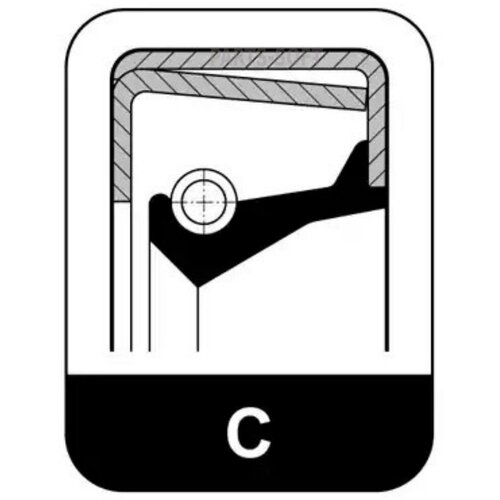 ELRING 518166 518.166E_сальник ступицы! задн. 115x140x13 NBR\ Omn MB