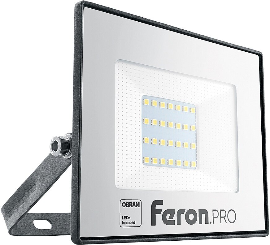 Прожектор уличный Feron LL-1000 41539, LED, кол-во ламп:1шт, Черный