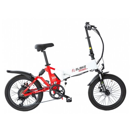 Электровелосипед Elbike Gangstar Vip 13 (бело-красный)