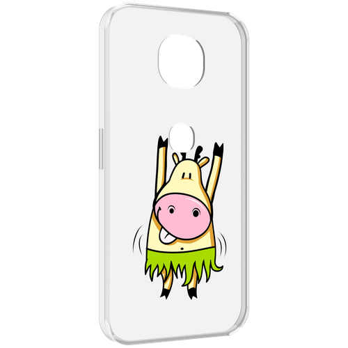 Чехол MyPads Веселая корова для Motorola Moto G5S (XT1799-2) задняя-панель-накладка-бампер