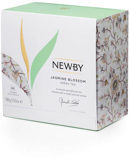 Чай зеленый Newby Jasmine Blossom в пакетиках 2 г х 50 шт