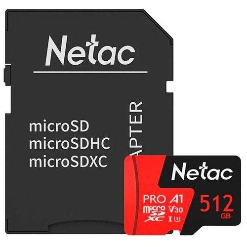 Карта памяти microSDXC 512Gb Netac P500 Extreme Pro NT02P500PRO-512G-S