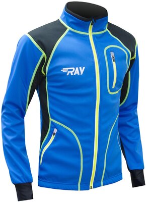 Куртка спортивная RAY STAR, размер 48, черный, синий