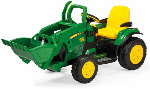 Peg-Perego Автомобиль John Deere Ground Loader, зеленый/желтый